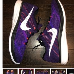 Nike Men's Flyknit Purple Size 9